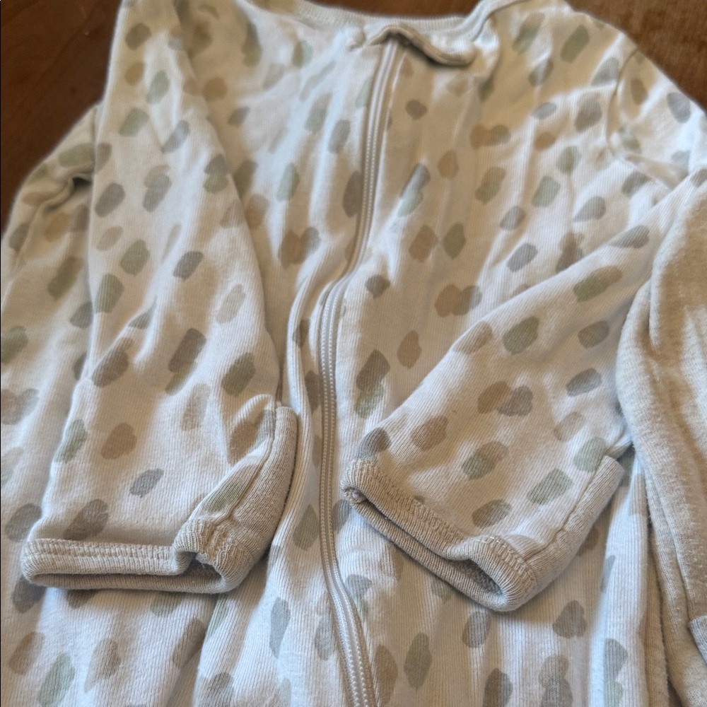 Cloud Island Kids Footies - Gray and Cream Patterns - Picture 9 of 10